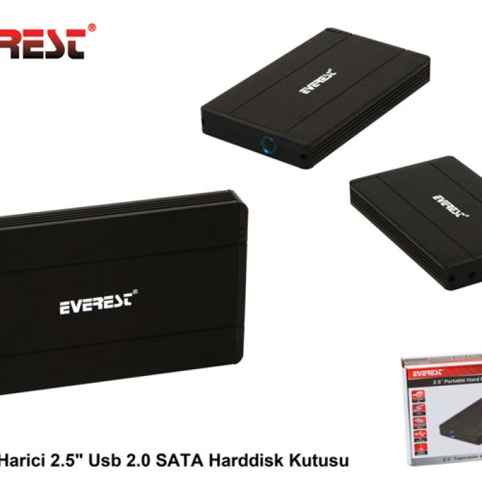 Everest HDC-270 Harici 2.5 Usb 2.0 Sata Harddisk Kutusu