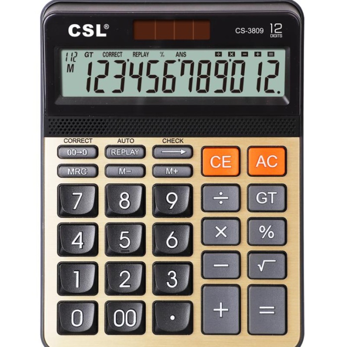 CSL CS-3809 12 Hane Masa Tipi Hesap Makinesi