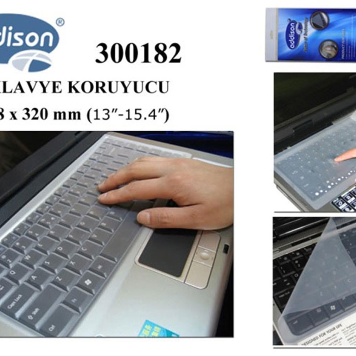 Addison 300182 13-15.4 Notebook Klavye Koruyucu