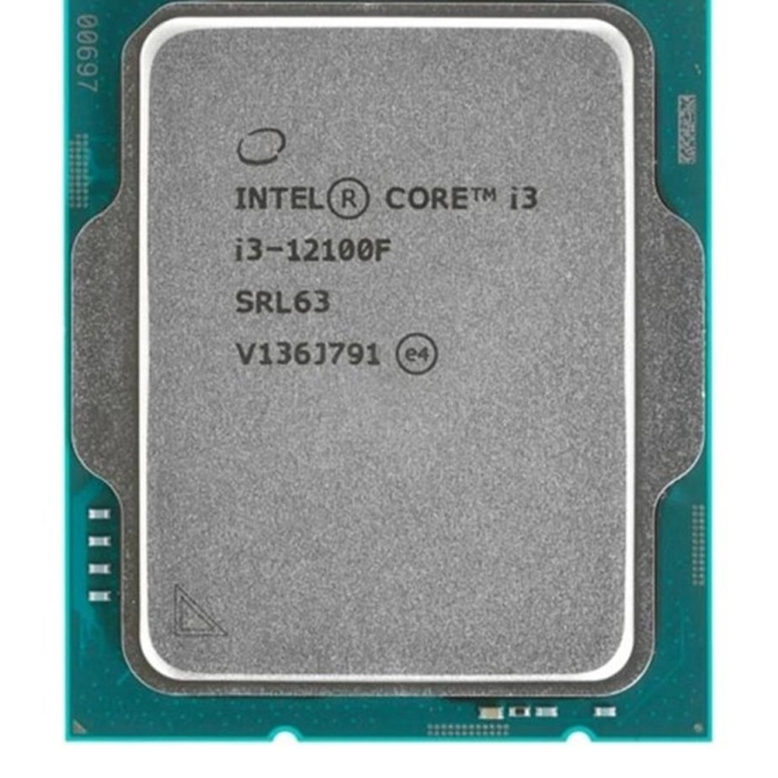 Intel Core i3 12100F TRAY 3.3 Ghz 4 Çekirdek 12MB Cache LGA1700 Soket 10NM Kutusuz İşlemci