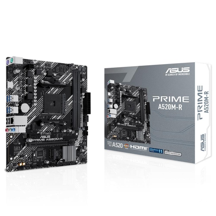 Asus PRIME A520M-R 5100Mhz OC DDR4 Soket AM4 M.2 HDMI mATX Anakart