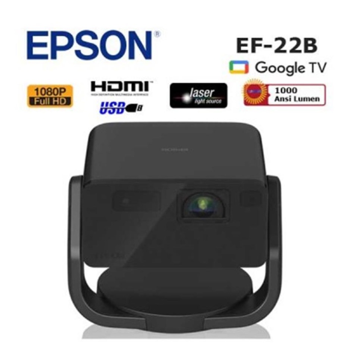 Epson EF-22B 1000 ANSI Lümen 1920x1080 Full HD Akıllı Mini Lazer Projeksiyon Cihazı