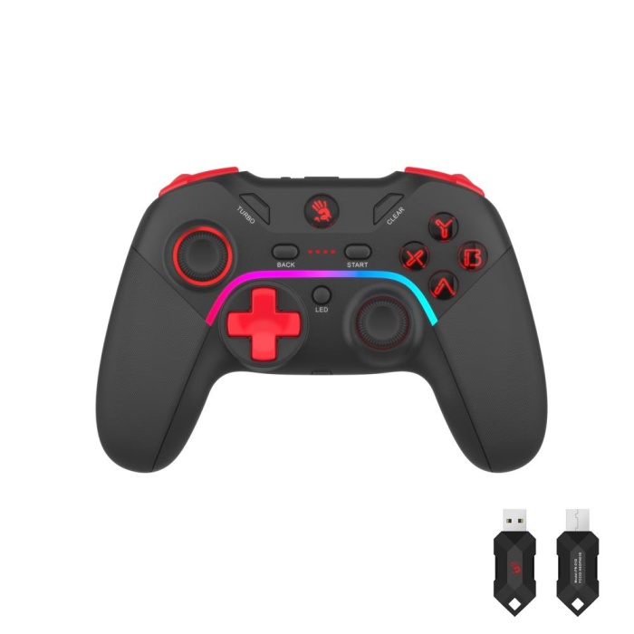 A4 Tech Bloody Gpw70 Rgb 2.4Ghz Kablosuz&Usb Pc Android Switch Ps3 Sports Black Siyah GamePad