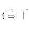 VitrA Root Round Kumanda Paneli 740-2224, Altın