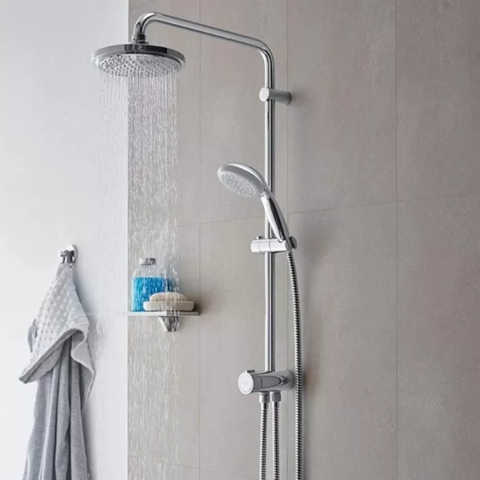 Grohe New Tempesta Sistem 200 27389002 Duvar Bağlantılı Divertörlü Duş Seti