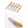 TOPTANBULURUM Tereyağı Bıçağı - Mini Spatula Ahşap Saplı 6 Adet