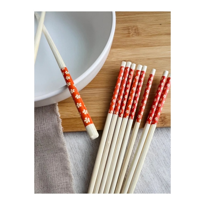 TOPTANBULURUM Chopsticks Bambu Yemek Çubuğu 10lu