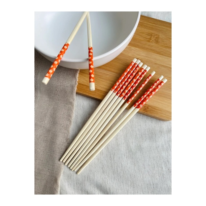 TOPTANBULURUM Chopsticks Bambu Yemek Çubuğu 10lu