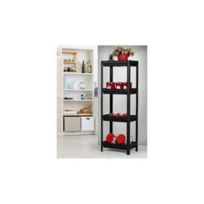 Shelf Unit Raf Ünitesi Siyah Renk 4 Katlı Royaleks-81414