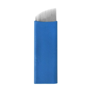 50 Adet 18 V Mavi 0,20mm Microblading Iğnesi