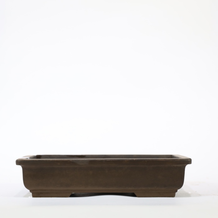 Köşeli Bonsai Saksısı Japon No.21-Sırsız (22 cm)