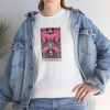 Unisex The Handed Man Tarot Kart Baskılı Beyaz Basic Tshirt