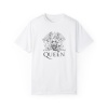 Unisex Queen Yazı Baskılı Metal Beyaz Basic Tshirt