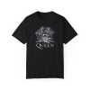 Unisex Queen Yazı Baskılı Metal Siyah Basic Tshirt