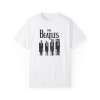 Unisex The Beatles Baskılı Beyaz Basic Tshirt