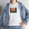 Unisex Ayudame Jesus Tasarım Baskılı Beyaz Basic Tshirt