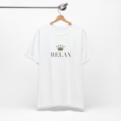 Unisex Relax Baskılı Mizah Beyaz Basic Tshirt