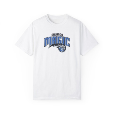 Unisex Orlando Magic Baskılı Beyaz Basic Tshirt