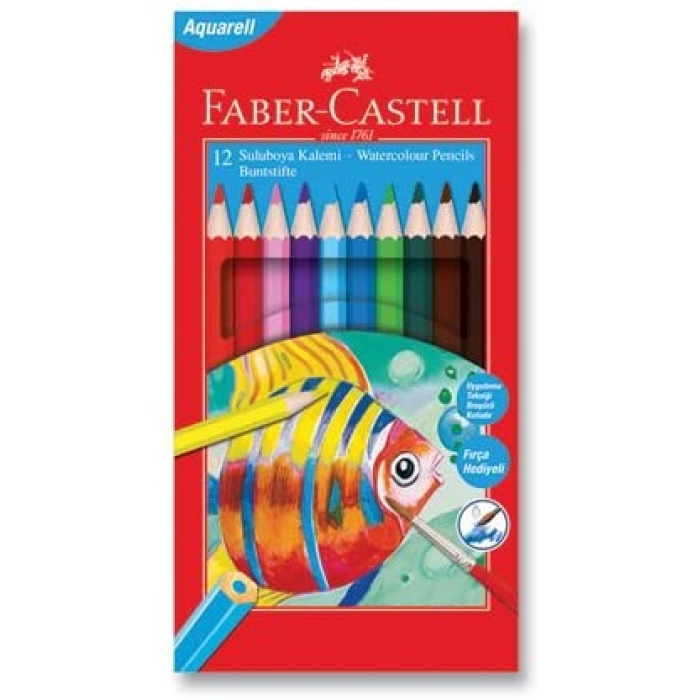 Faber-Castell Aquarell Sulu Boya Kalemi 12li