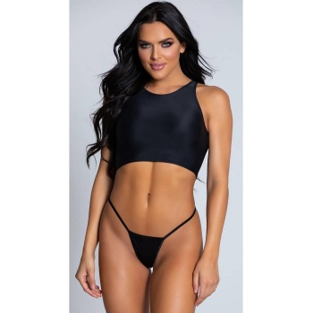 Arias Closet Tül Siyah Tanga String