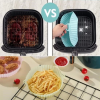 Renkli Isıya Dayanıklı Yıkanılabilir Silikon Fırın Ve Airfryer Yuvarlak Pişirme Matı 20 Cm