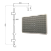 Domino Krom Yağmurlama Sistemli Tepe Duş Seti - Fonksiyonel Ve Şık Tasarım