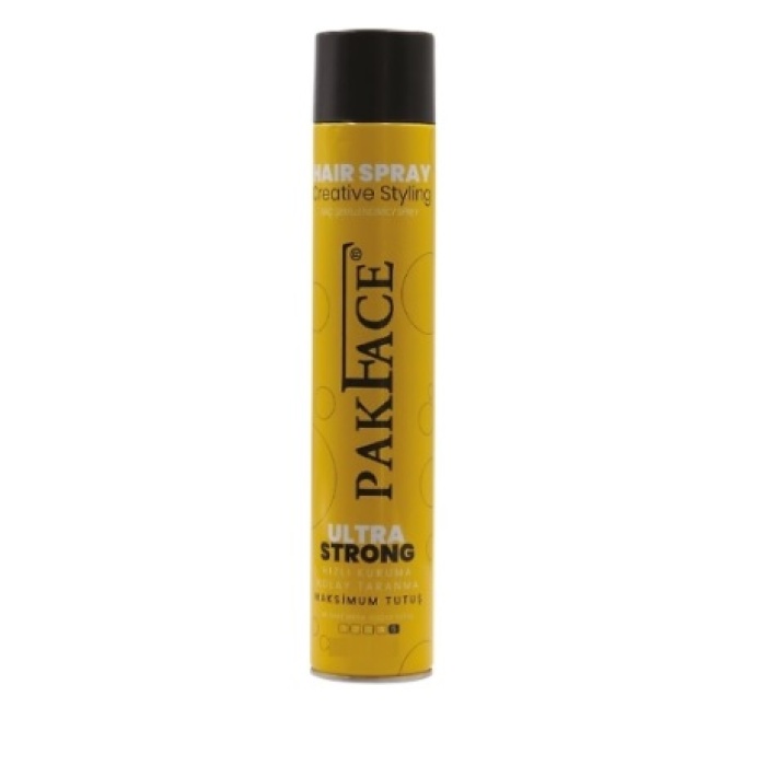 Pakface Ultra Strong Saç Spreyi 400 ml x 4 Adet