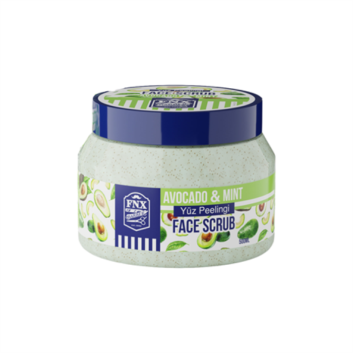 Fnx Barber Face Scrub Peeling Avakado Menthol 500 ML