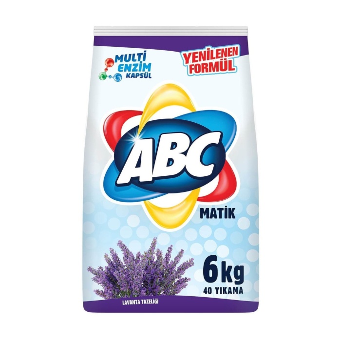 Abc Matik 6 Kg  Lavanta-Renkli ve Beyaz