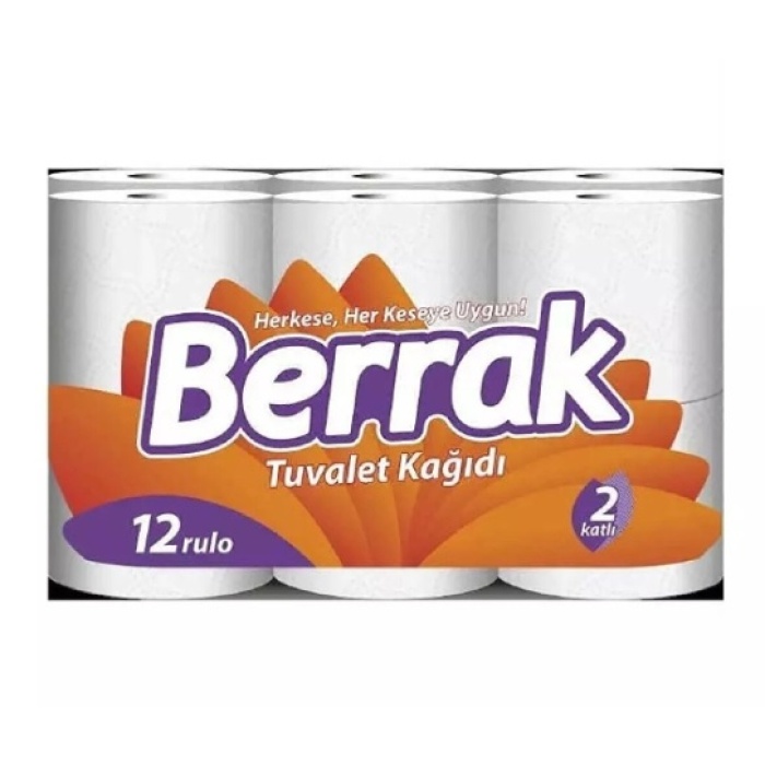 Berrak Tuvalet Kağıdı 2 Katlı 12 Li  x 4 Adet