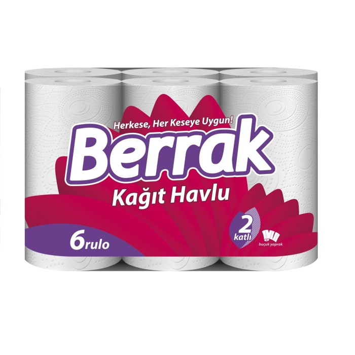 Berrak Havlu 2 Katlı 6 Lı x 4 Adet