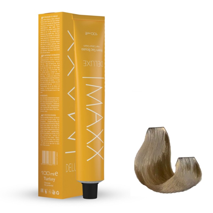 Maxx Deluxe Tüp Boya 912.1 Ultra Açıcı Küllü Sarı 60 ml x 4 Adet