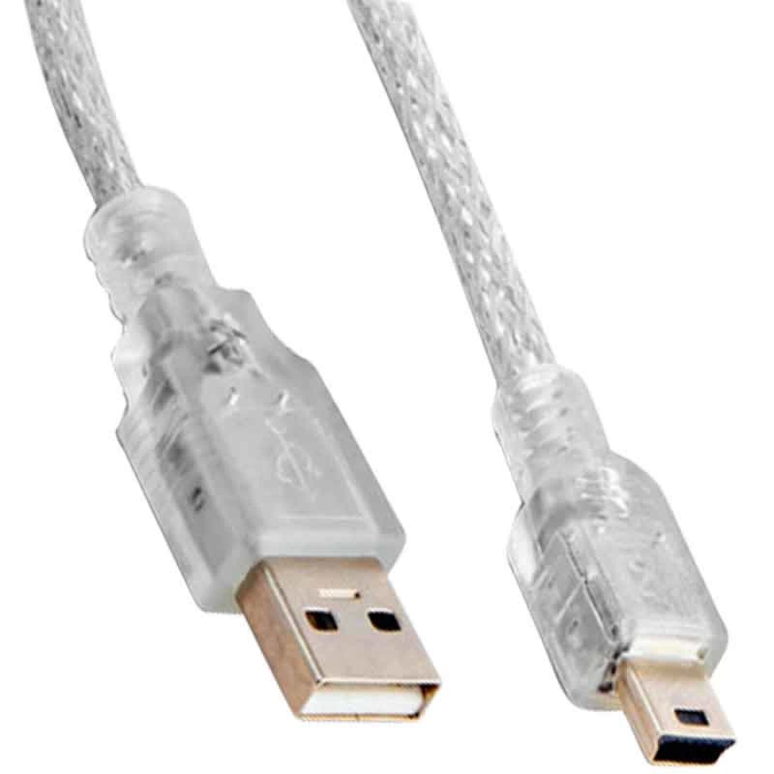 S-lınk Sl-uk55 Usb 2.0 5 Metre Şeffaf Usb Am Mini 5 Pin Kablo