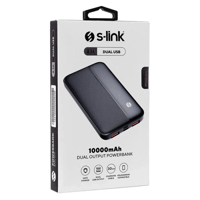 S-lınk Ip-g10n Siyah Mıcro+type C Girişli 10000 Mah Taşınabilir Şarj Cihazı Powerbank