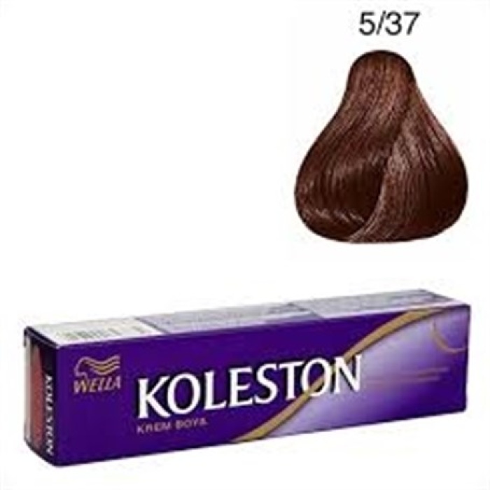 Koleston Tüp Boya  5/37 Kışkırtıcı Kahve  x 2 Adet + Sıvı Oksidan 2 Adet