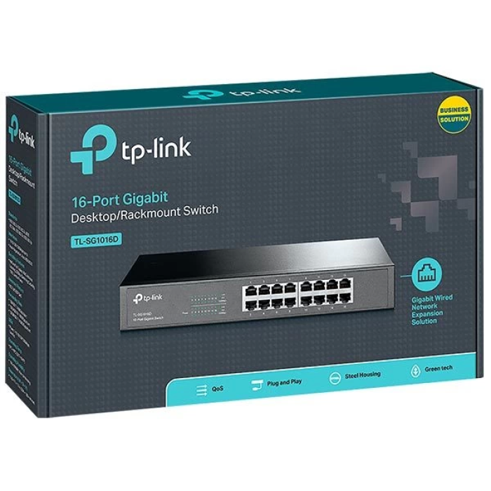 Tp-lınk Tl-sg1016d 16 Port 10/100/1000 Mbps Gıgabıt Swıtch