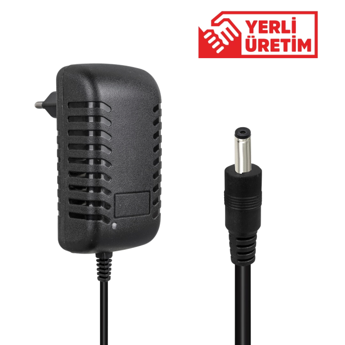 7.8 Volt - 1 Amper 4.0*1.7 Uçlu Kırmızı Yeşil Ledli Yerli Üretim Priz Tipi Şarj Adaptörü