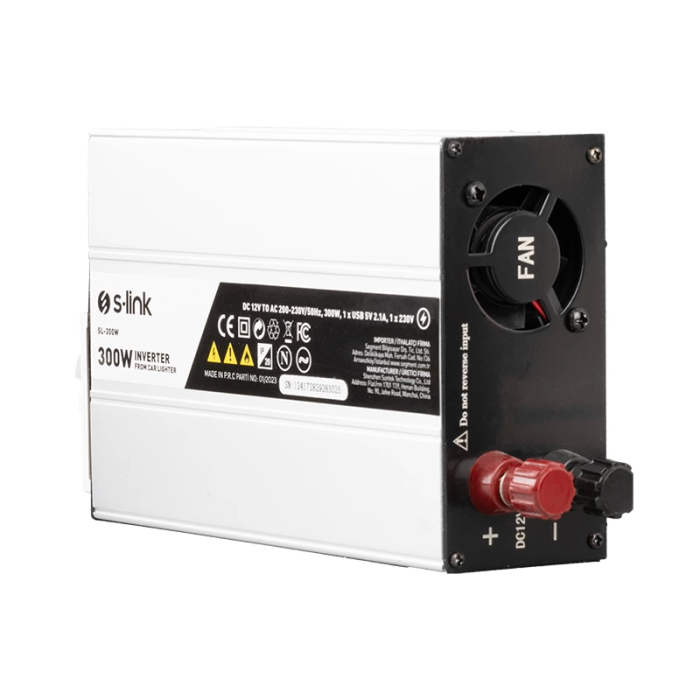 S-lınk Sl-300w 300w Dc12v-ac230v Çakmaktan Power Inverter