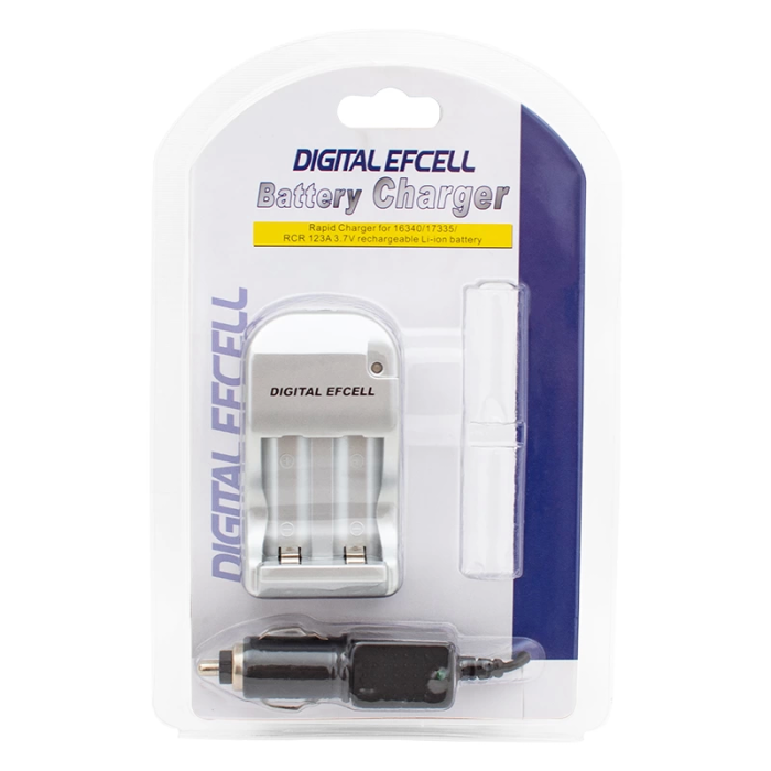 Dıgıtal Efcell 2x123a-16340-17335 Ev+araç Pil Şarj Cihazı