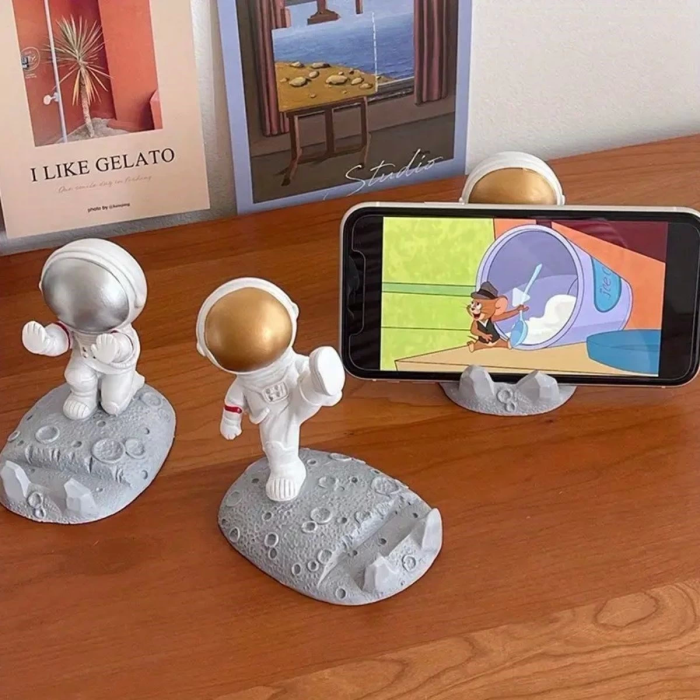 Mini Astronot Model Telefon Ve Tablet Tutucu Standı