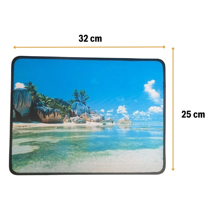 25x32 Cm Küçük Boy Mouse Pad Manzara Ada