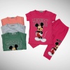 Mickey Mouse Baskılı Kız Çocuk Kapri Tayt Takım - GBK305010