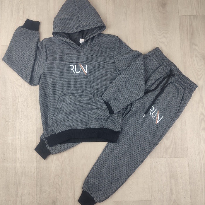Run Yazılı Kapüşonlu Mevsimlik Erkek Çocuk Takım - GBK102050