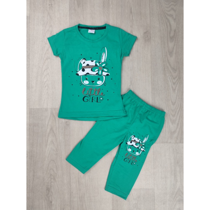 Little Girl Yazılı Taytlı Çocuk Takım - GBK202090
