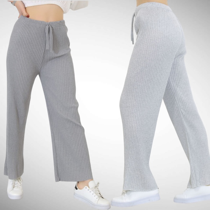 Kaşkorse Kumaş Fitilli Kadın Pantolon Pijama - GBK208090