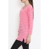 Çizgili Tunik Pembe - 11313.1567.