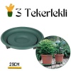 TransForMacion Tekerlekli Saksı Altığı 29 CM Coadura Design Yeşil 716868