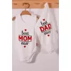 Best Mom ve Dad Desenli Askılı Unisex Body