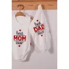 Best Mom ve Dad Desenli Askılı Unisex Body