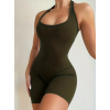 Kadın Sırt Sporcu Kesim Kaşkorse Kumaş Mini Bodycon